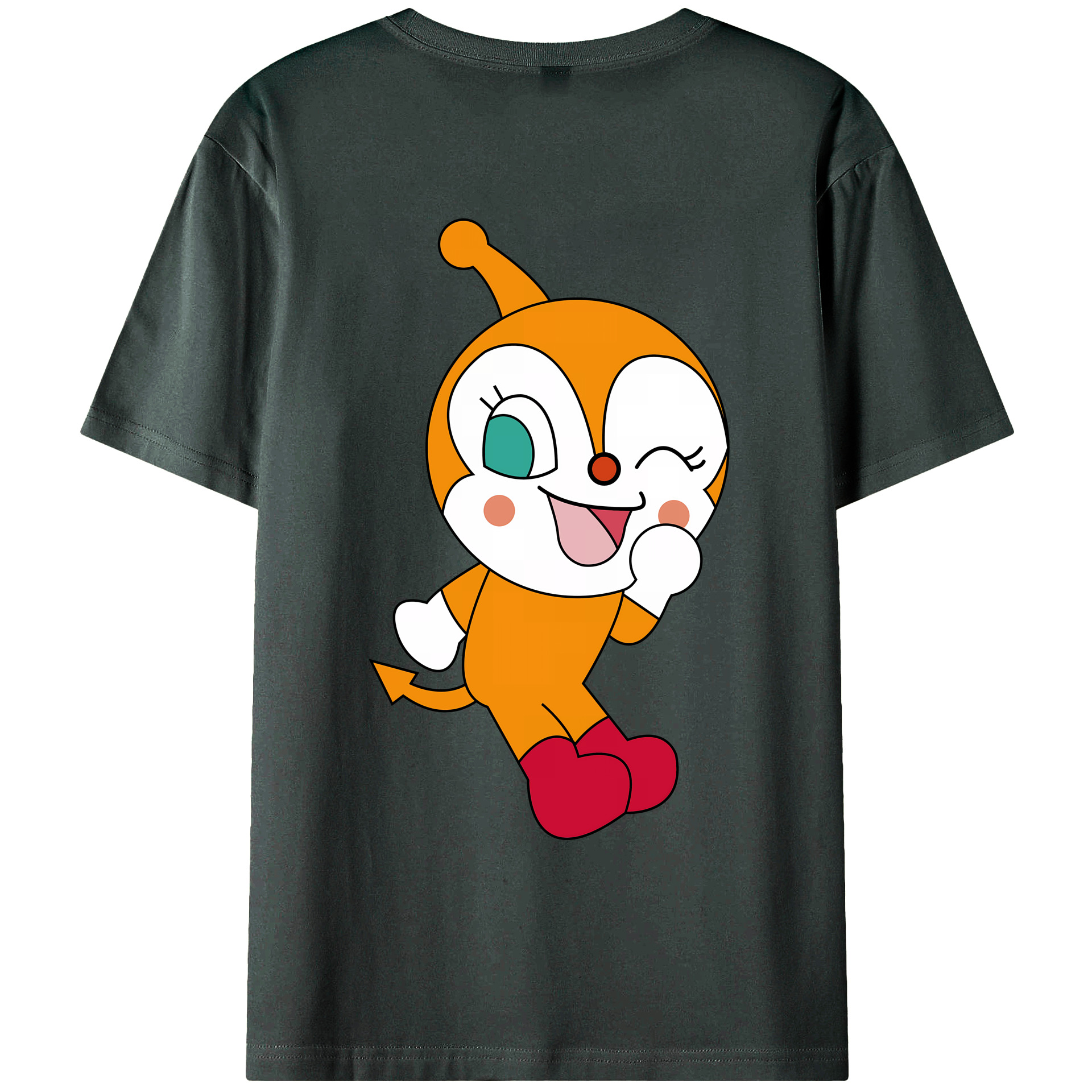 （画像用） アンパンマン Anpanman 綿100％ メンズ半袖Tシャツ（バックプリント） 通気性